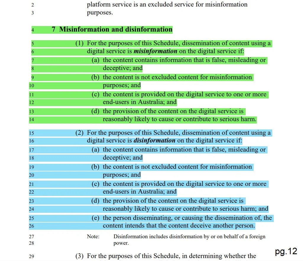 Understanding the Misinformation and Disinformation bill.