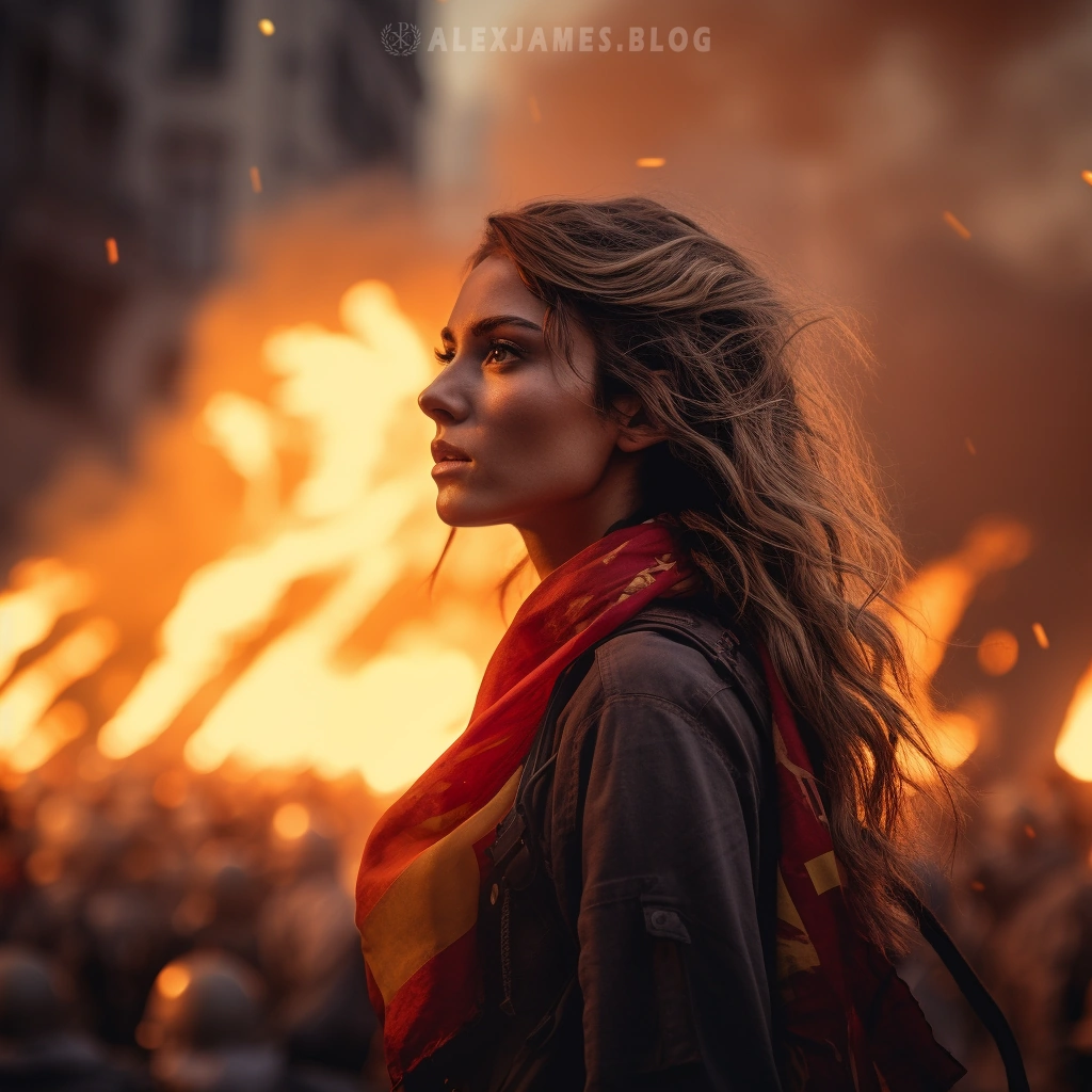Spain riots against socialist takeover.